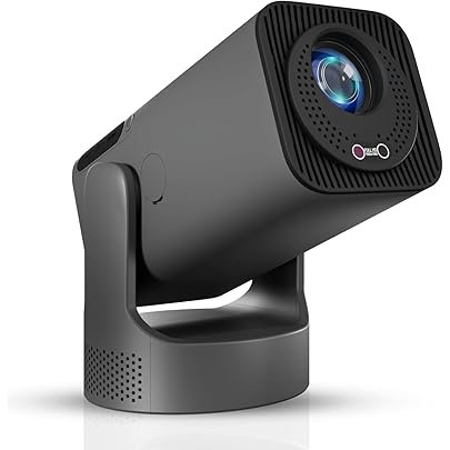 WZATCO Yuva Go Max, Android 13, Fully Automatic, Smart Home Projector, Native 1080P, Live TV, ARC, WiFi 6 & BT, Screen Mirroring, 11000 Lumens, Portable Room Cinema, Grey